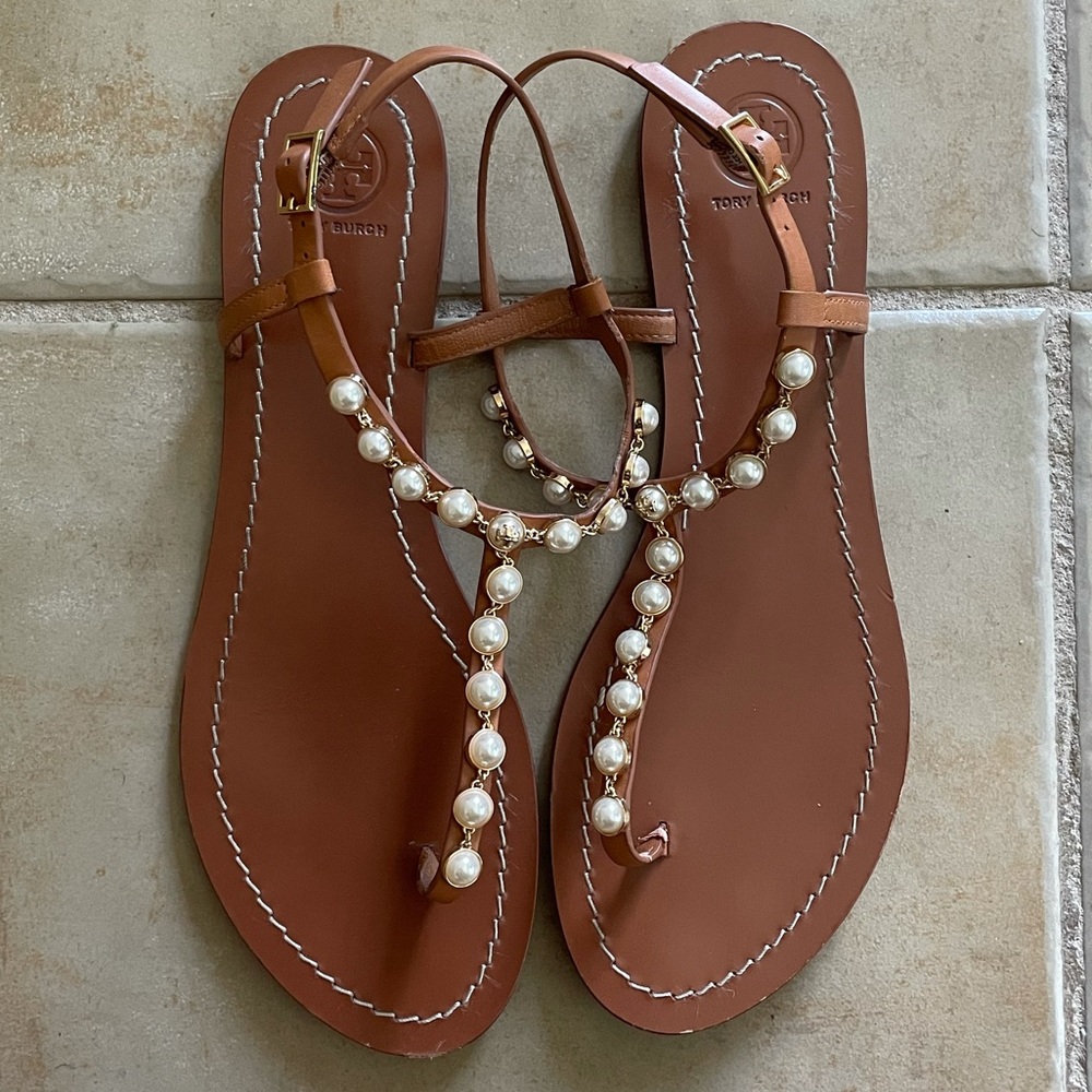 Tory Burch Emmy Pearl Thong Sandals